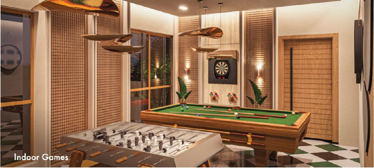 Indoor games and recreational amenities – Shree Om Paradise Borivali West