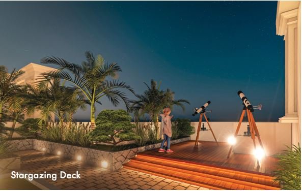 Tranquil zen garden with landscaped greenery – Shree Om Paradise Borivali West