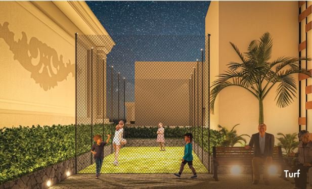 Outdoor sports turf for recreation – Shree Om Paradise Borivali West