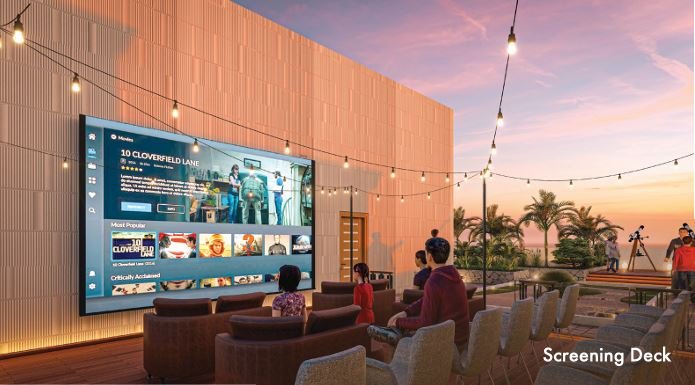Open-air screening deck for entertainment – Shree Om Paradise Borivali West