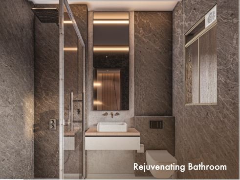 Rejuvenating bathroom with premium fittings – Shree Om Paradise Borivali West