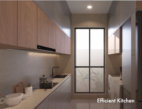 Efficient modular kitchen with modern design – Shree Om Paradise Borivali West