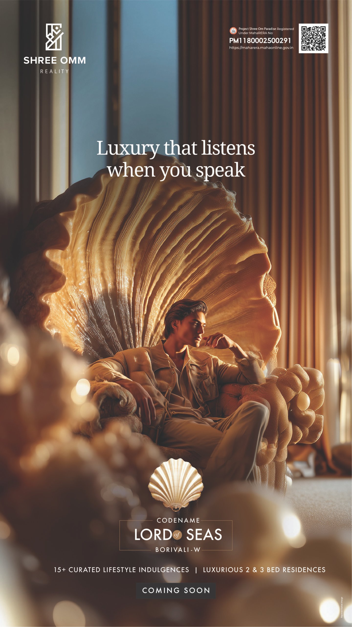 Luxury 2 & 3 BHK residences with scenic greenery and water views – Shree Om Paradise Borivali West